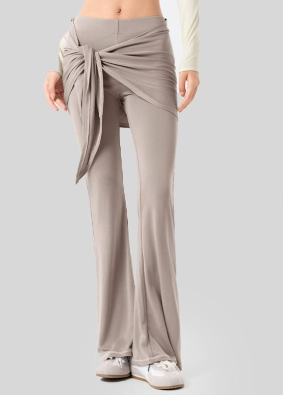 Pantalones de yoga acampanados de cintura alta para mujer