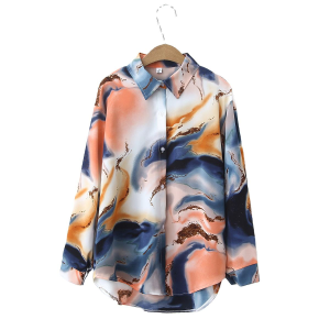 personalizada seda satén camisa Mujer